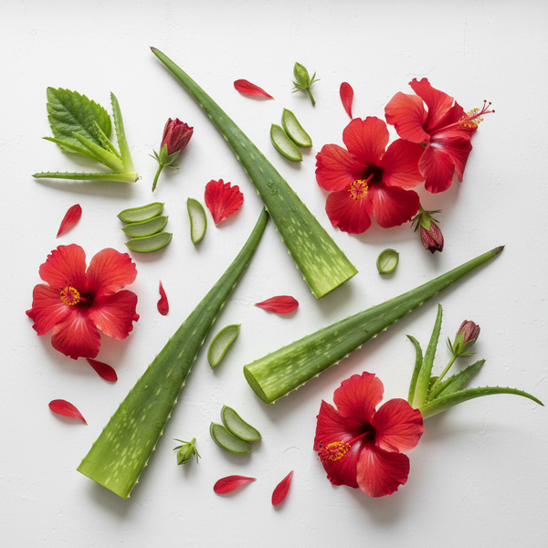 Hibiscus, Aloe Vera